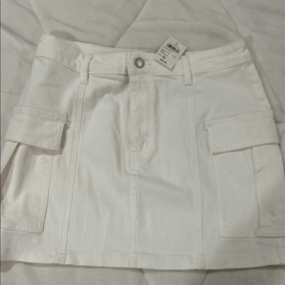Women's White Mini Skirt